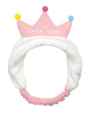 I Dew Care Pink and White Skincare Headband